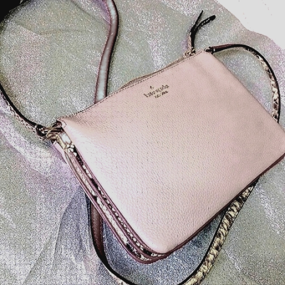 Kate Spade Triple Gusset with Dramatic Snakeskin Shoulder Strap and Gusset; NWT